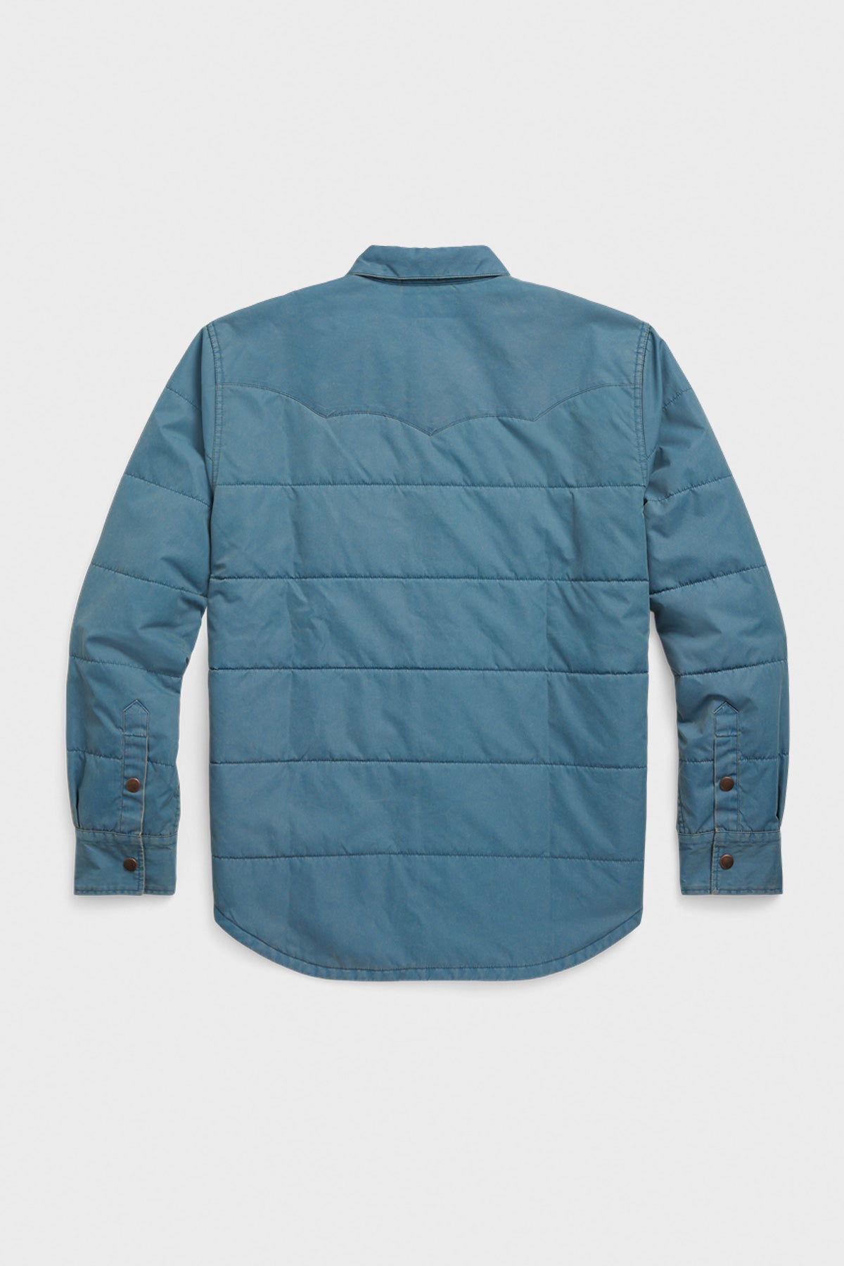 RRL - Nylon Western Overshirt - Faded Blue - Canoe Club