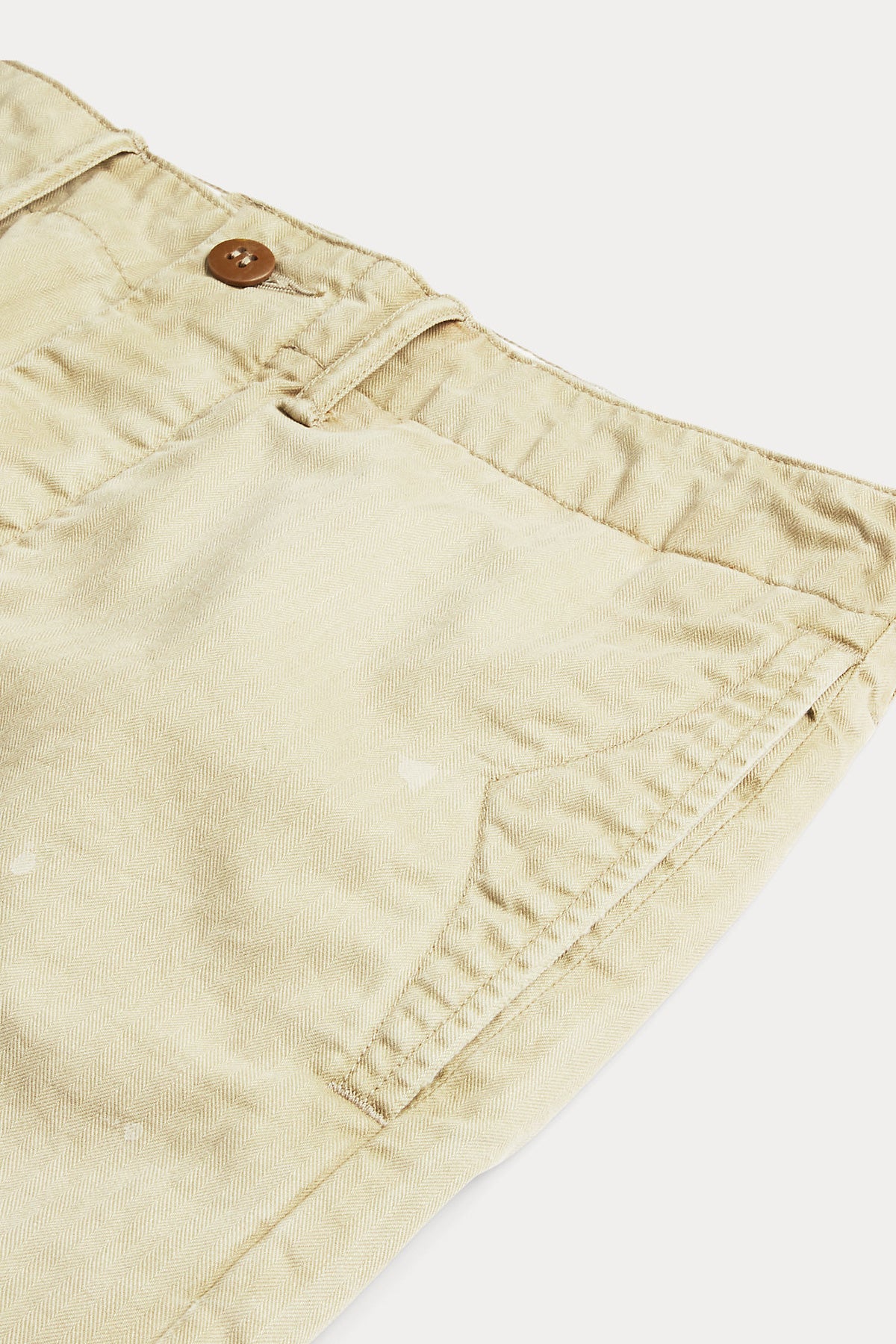 RRL - Officer Distressed Herringbone Pant - Vintage Khaki - Canoe Club