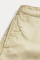 RRL - Officer Distressed Herringbone Pant - Vintage Khaki - Canoe Club