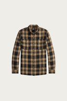 RRL - Plaid Cotton-Linen Workshirt - Black/Brown/Tan - Canoe Club
