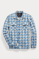RRL - Plaid-Print Chamois Camp Shirt - Blue/Multi - Canoe Club
