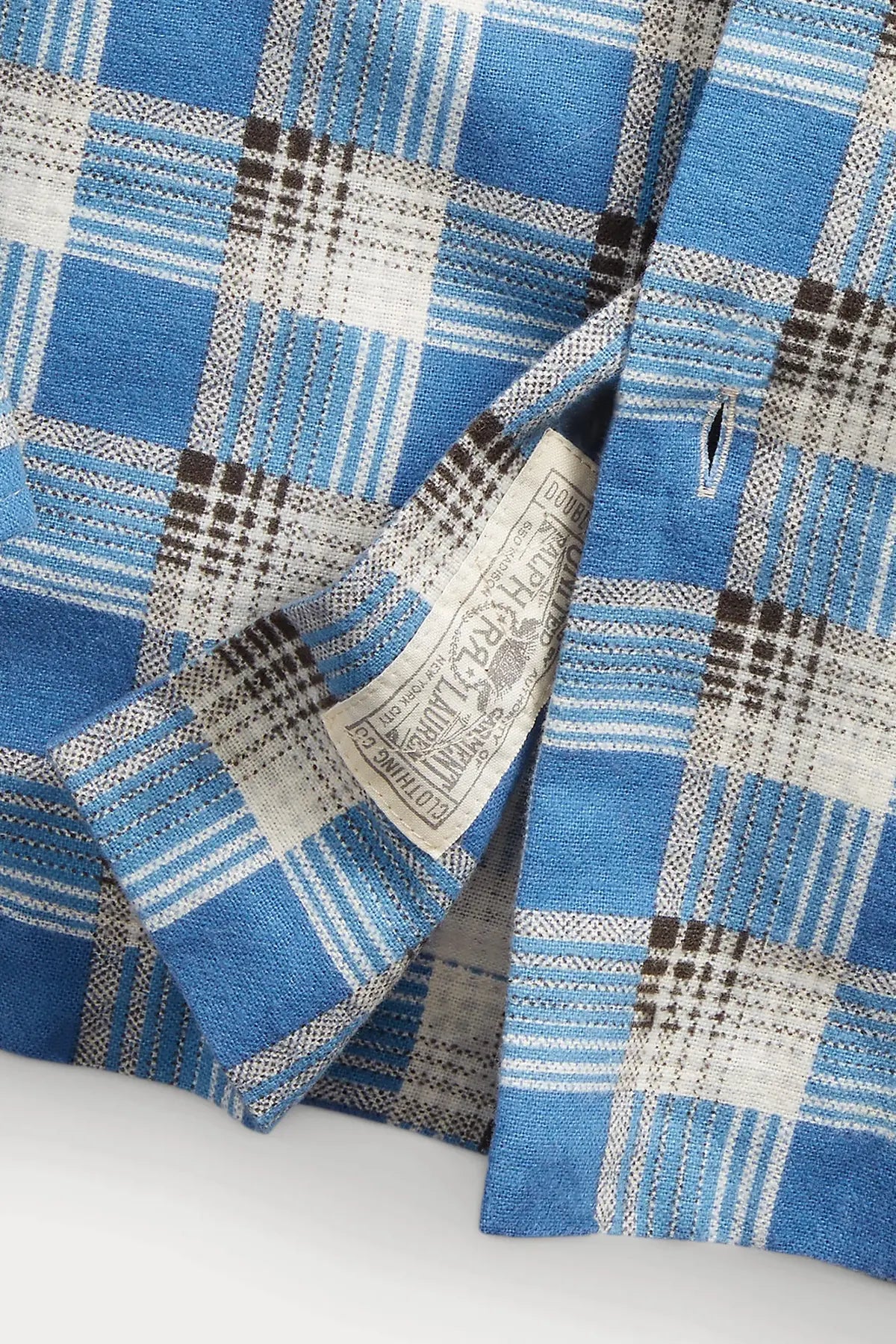 RRL - Plaid-Print Chamois Camp Shirt - Blue/Multi - Canoe Club