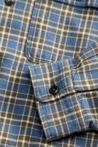 RRL - Plaid Twill Workshirt - Blue/Grey - Canoe Club