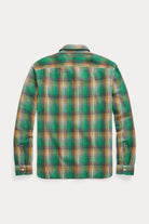 RRL - Plaid Twill Workshirt - Green/Yellow - Canoe Club