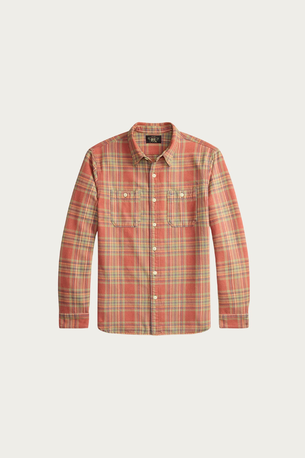 RRL Plaid Twill Workshirt | Red/Blue/Green | Canoe Club