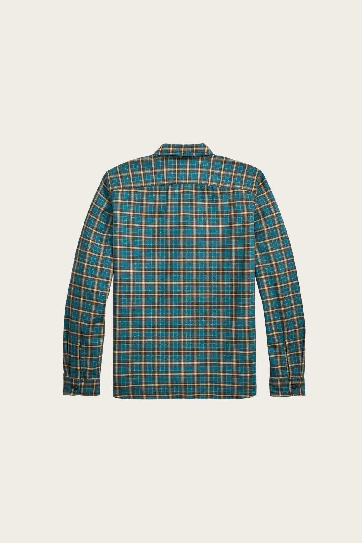 RRL - Plaid Twill Workshirt - Teal/Multi - Canoe Club