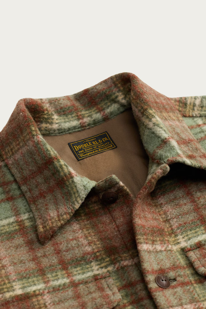 RRL - Plaid Wool-Blend Workshirt - Green/Multi - Canoe Club