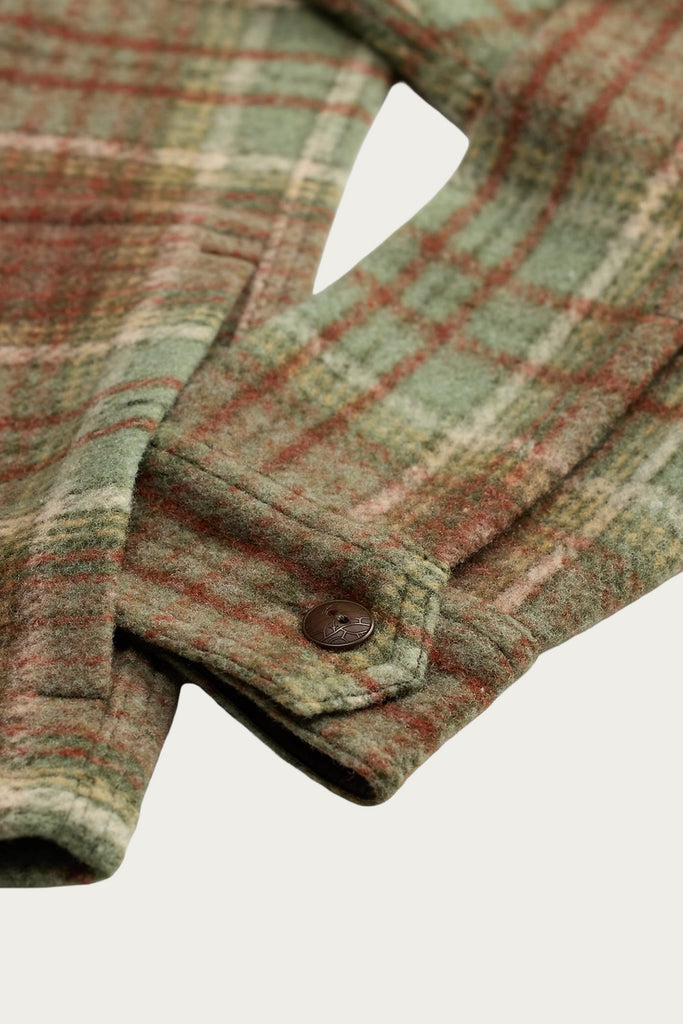 RRL - Plaid Wool-Blend Workshirt - Green/Multi - Canoe Club