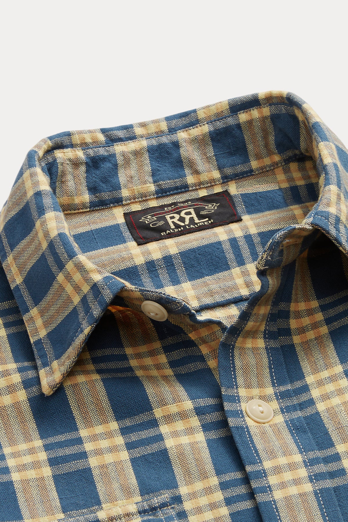 U03: Soft Blue, Carmel & Black Organic Flannel Plaid, 100% Cotton, 44  wide. $8.99 per half yard. - Islander Sewing