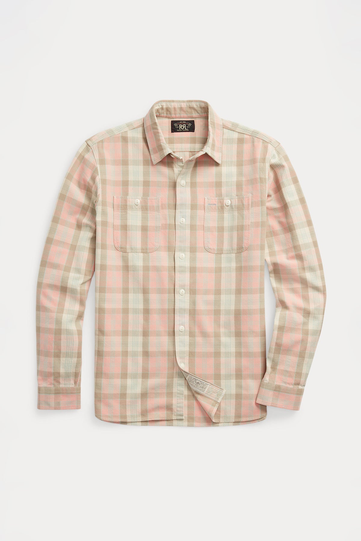 RRL - Plaid Woven Workshirt - Pink/Multi - Canoe Club