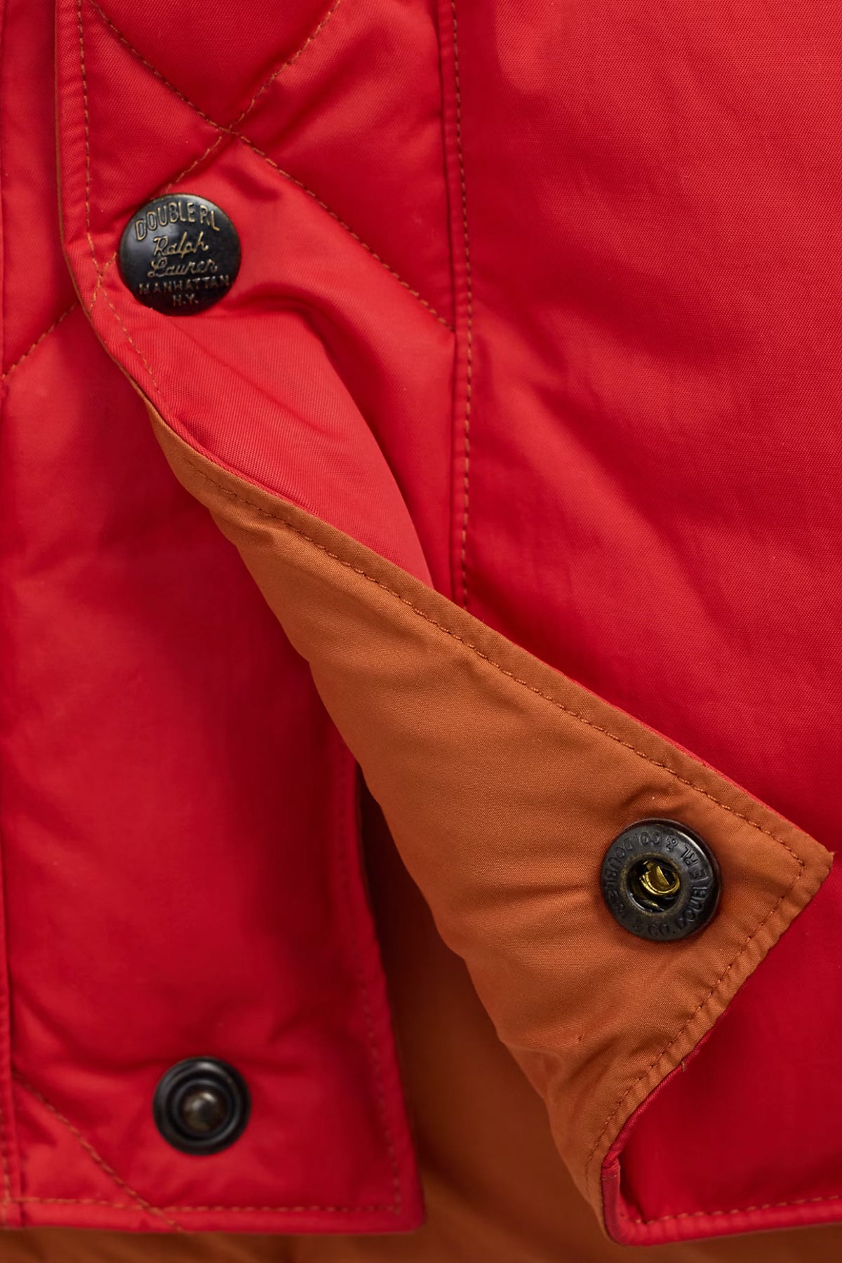 RRL - Quilted Vest - Vintage Orange - Canoe Club
