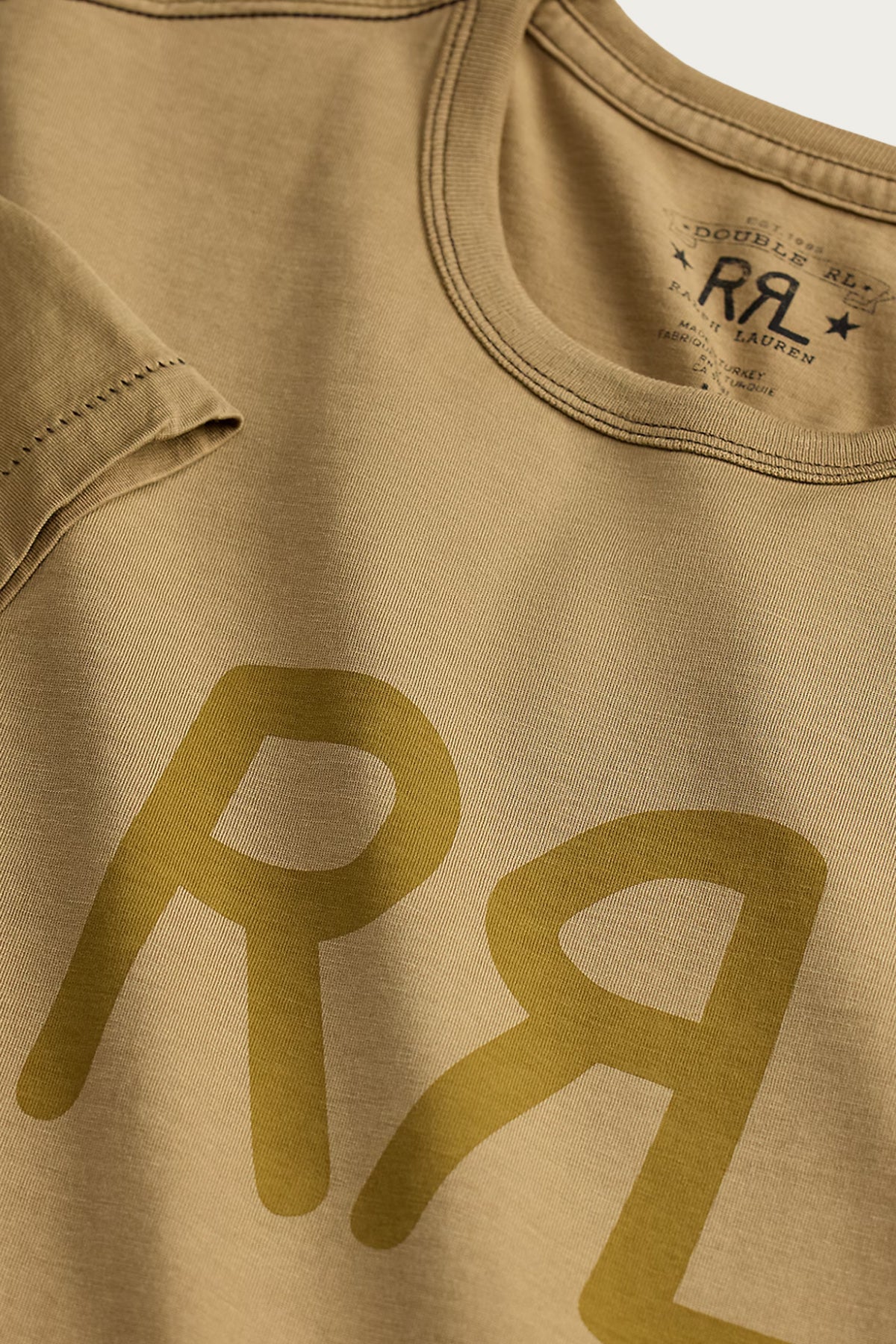 RRL - RRL Ranch Logo T-Shirt - New Tan - Canoe Club