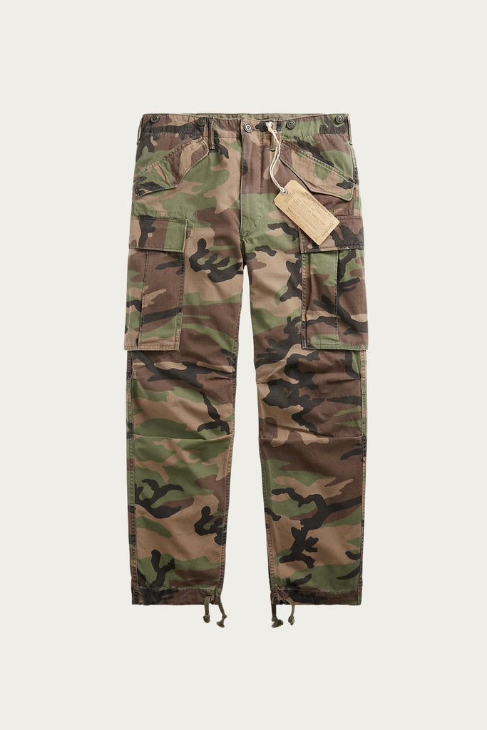 RRL - Regiment Camo Ripstop Cargo Pant - Woodland Camo - Canoe Club