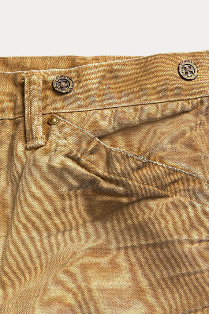 RRL - Repaired Canvas Carpenter Pant - Brown Repaired - Canoe Club