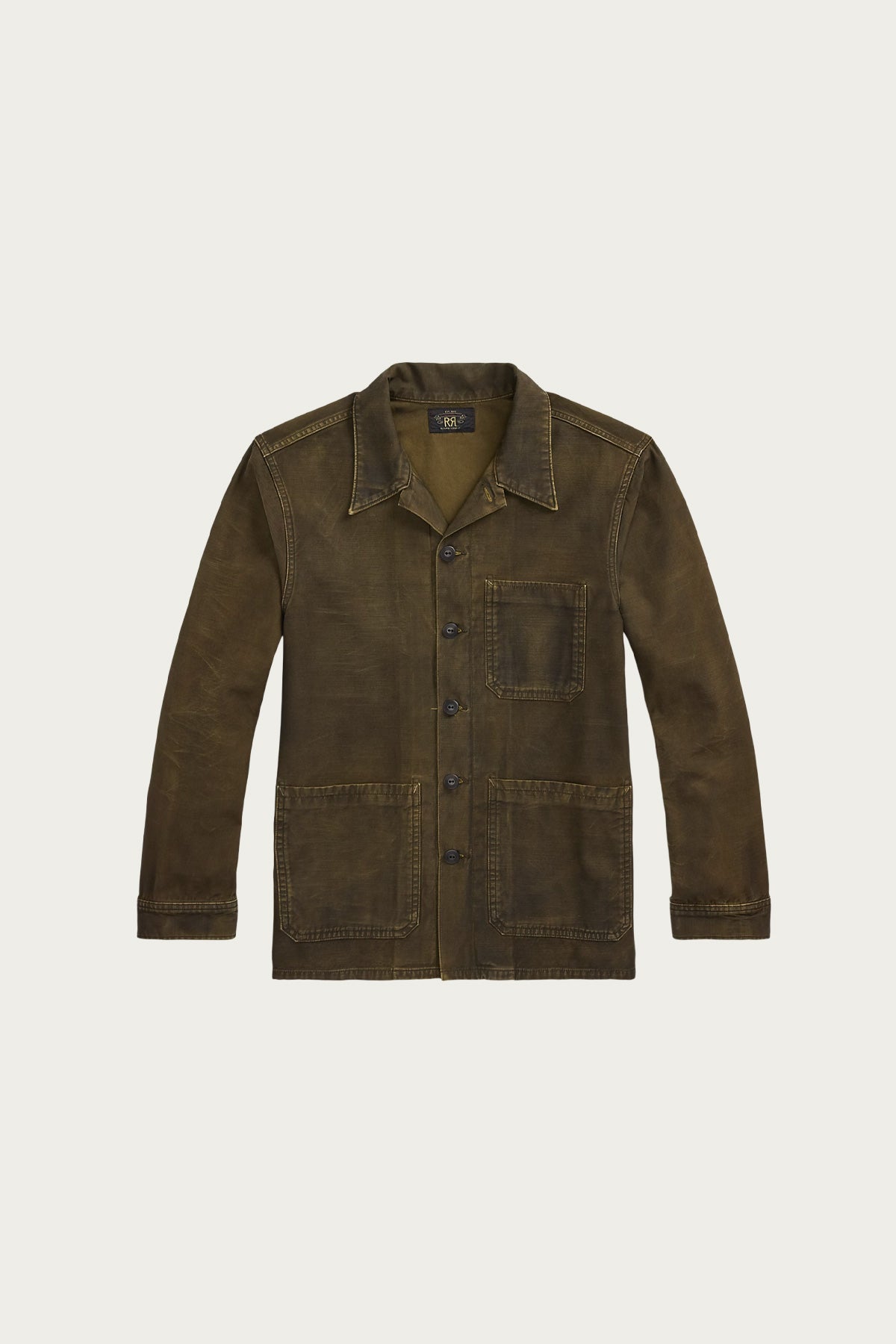 RRL - Reverse-Sateen Overshirt - Washed Brown - Canoe Club
