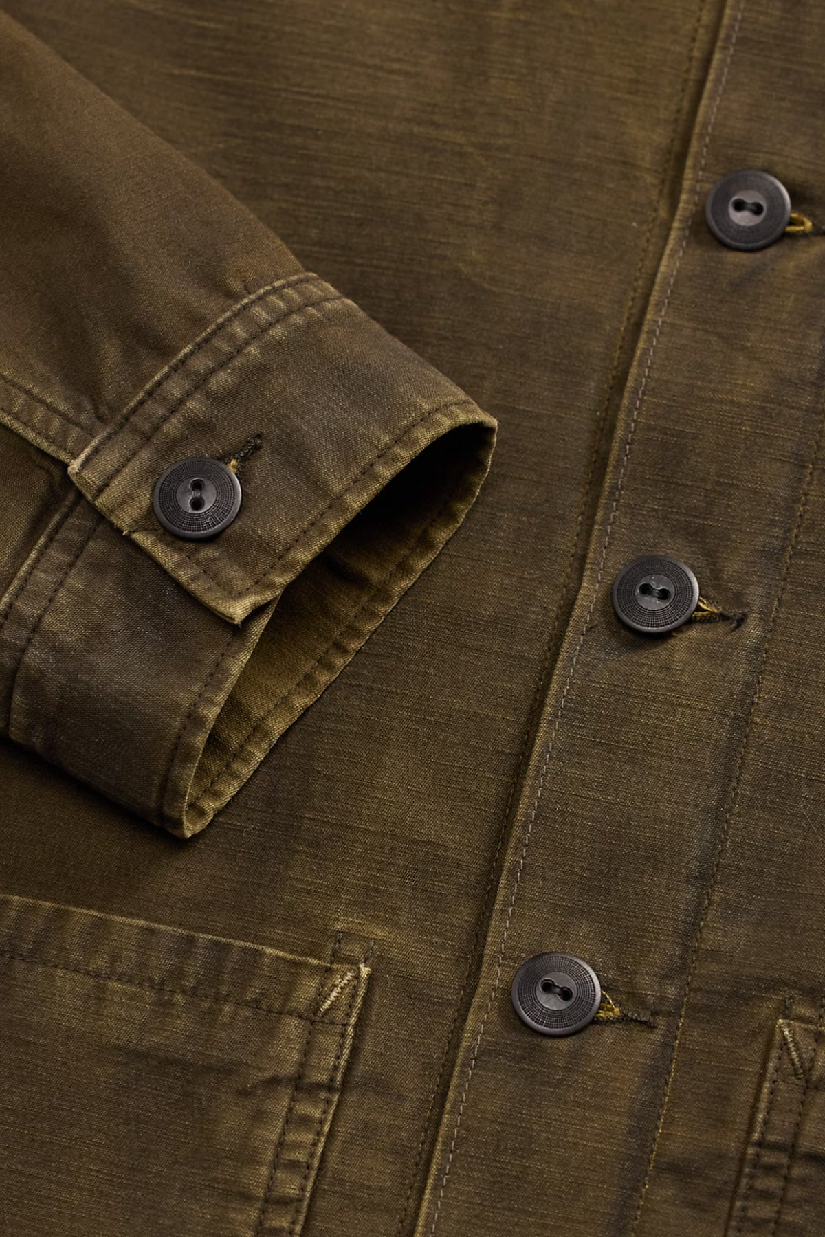 RRL - Reverse-Sateen Overshirt - Washed Brown - Canoe Club