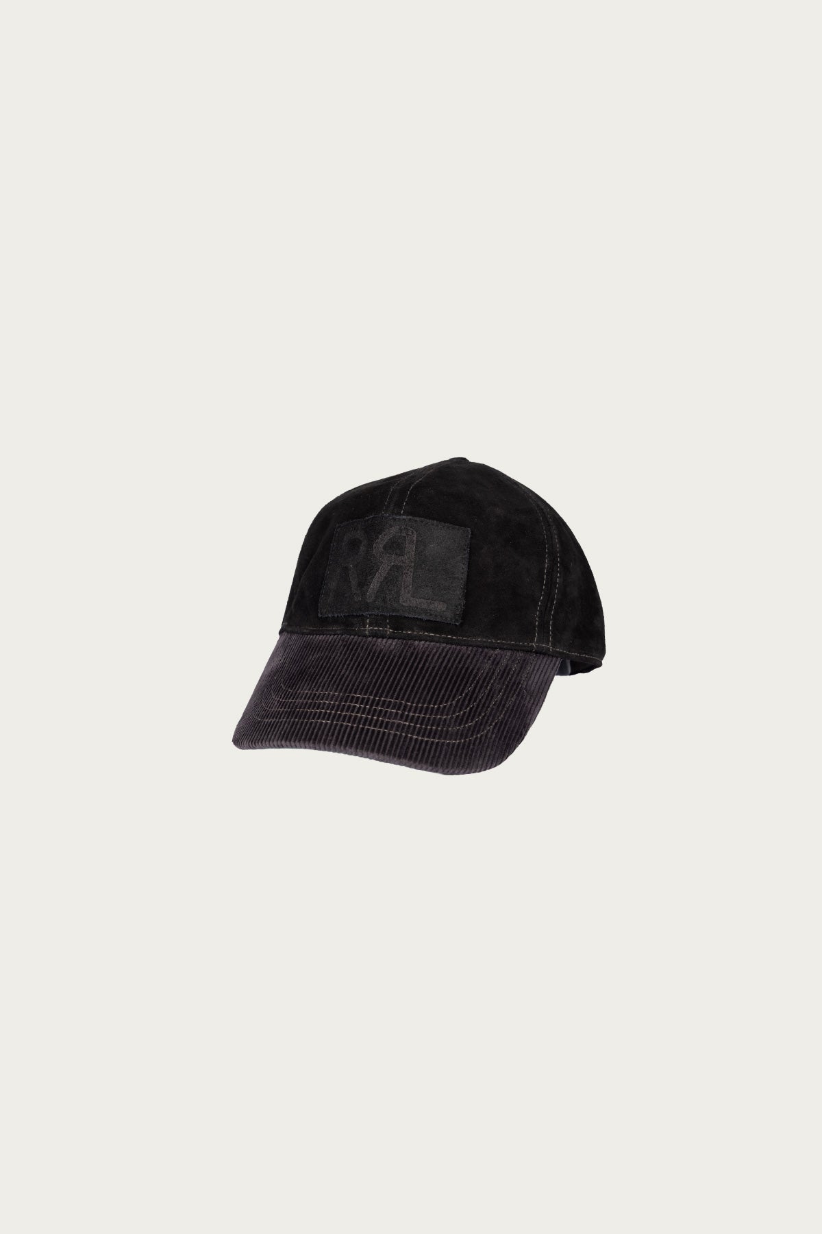 RRL - Roughout Suede Cap - Black - Canoe Club