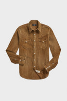 RRL - Slim Fit Corduroy Western Shirt - Faded Tan - Canoe Club