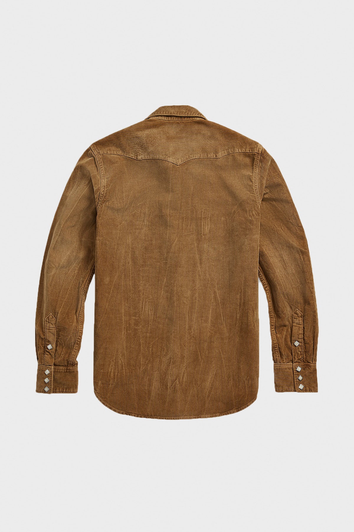RRL - Slim Fit Corduroy Western Shirt - Faded Tan - Canoe Club