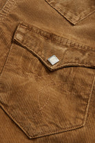 RRL - Slim Fit Corduroy Western Shirt - Faded Tan - Canoe Club