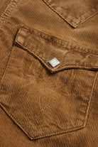 RRL - Slim Fit Corduroy Western Shirt - Tan - Canoe Club