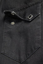 RRL - Slim Fit Denim Western Shirt - Black - Canoe Club