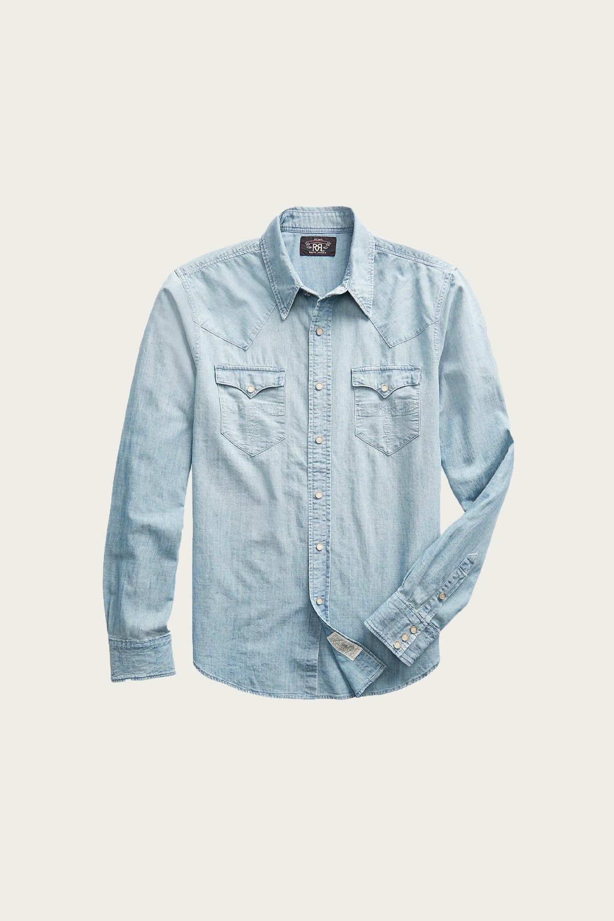 RRL - Slim Fit Chambray Western Shirt - Davey Wash - Canoe Club
