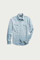 RRL - Slim Fit Chambray Western Shirt - Davey Wash - Canoe Club