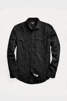 RRL - Slim Fit Twill Western Shirt - Polo Black - Canoe Club