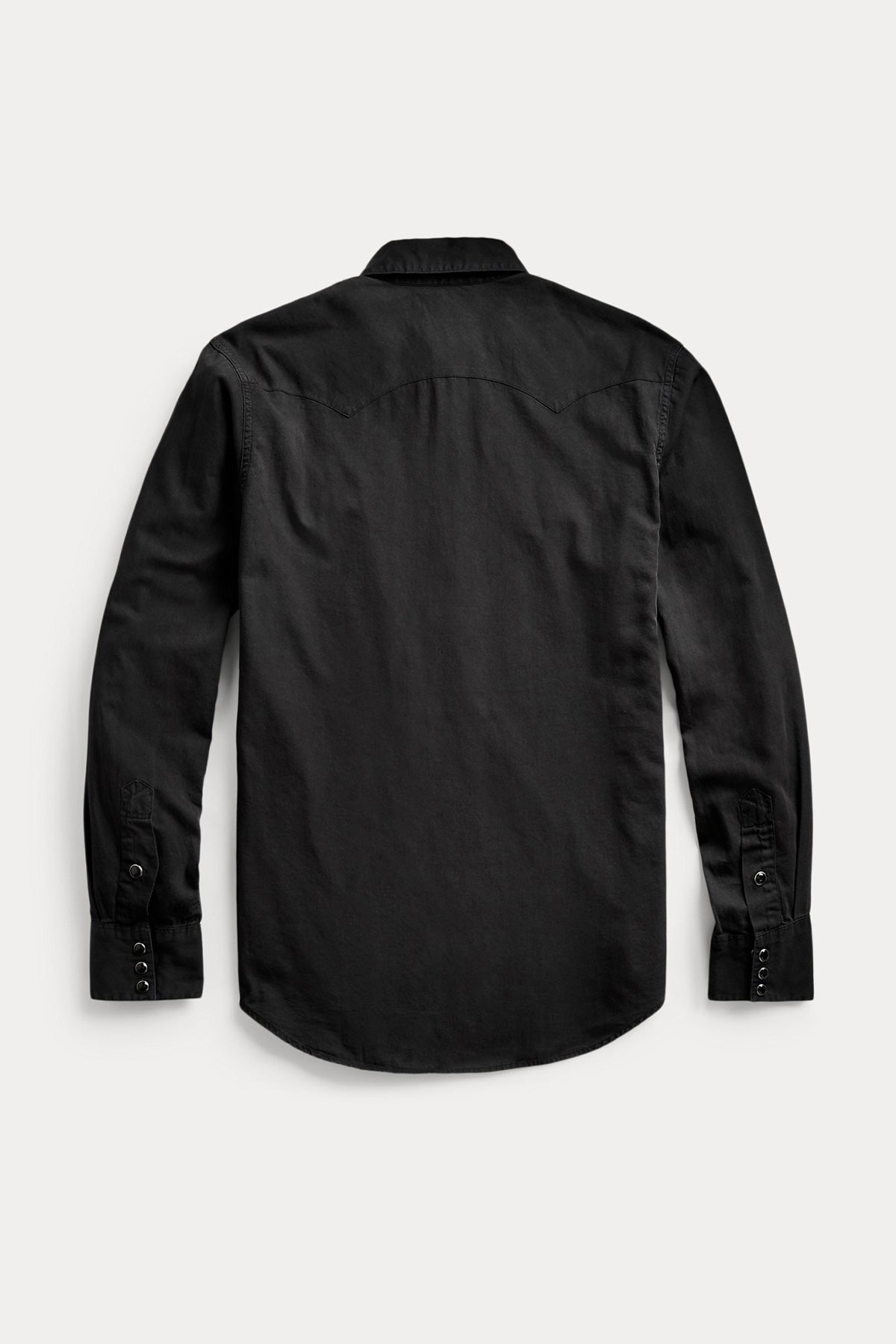 RRL - Slim Fit Twill Western Shirt - Polo Black - Canoe Club