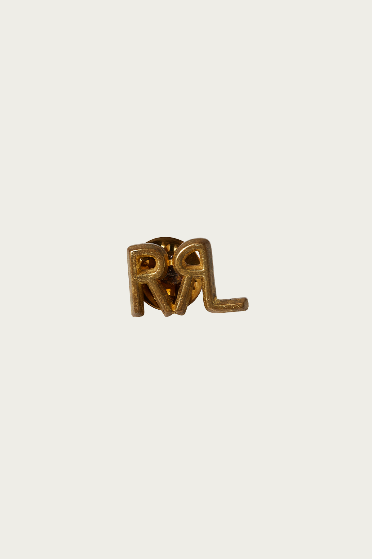 RRL - Solid Brass RRL Pin - Vintage Brass/Enamel - Canoe Club