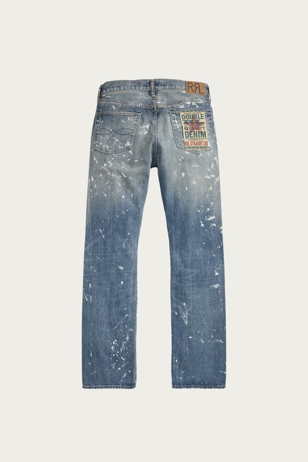RRL - Straight Fit Fenimore Distressed Jean - Fenimore Wash - Canoe Club