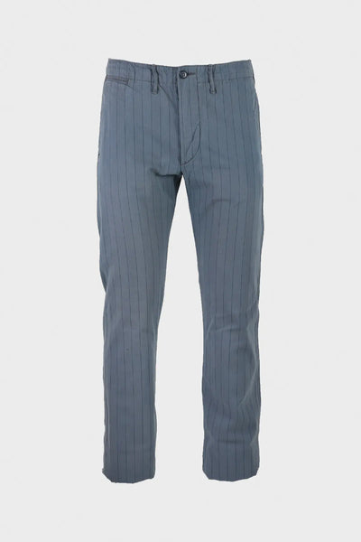 RRL Striped Herringbone Officer's Pants | Faded Navy | Canoe Club