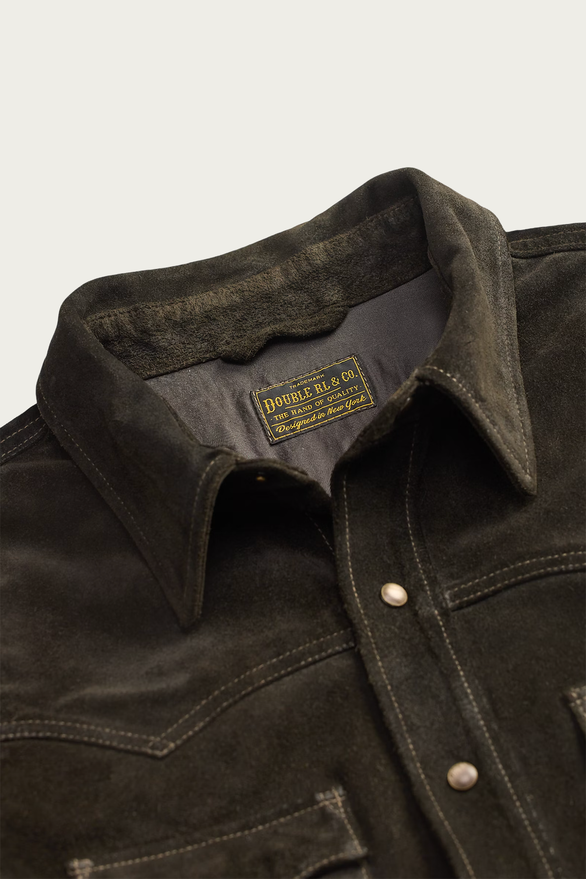 RRL - Suede Western Jacket - Vintage Black - Canoe Club
