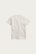 RRL - Waffle Knit Shortsleeve Henley Shirt - Paper White - Canoe Club