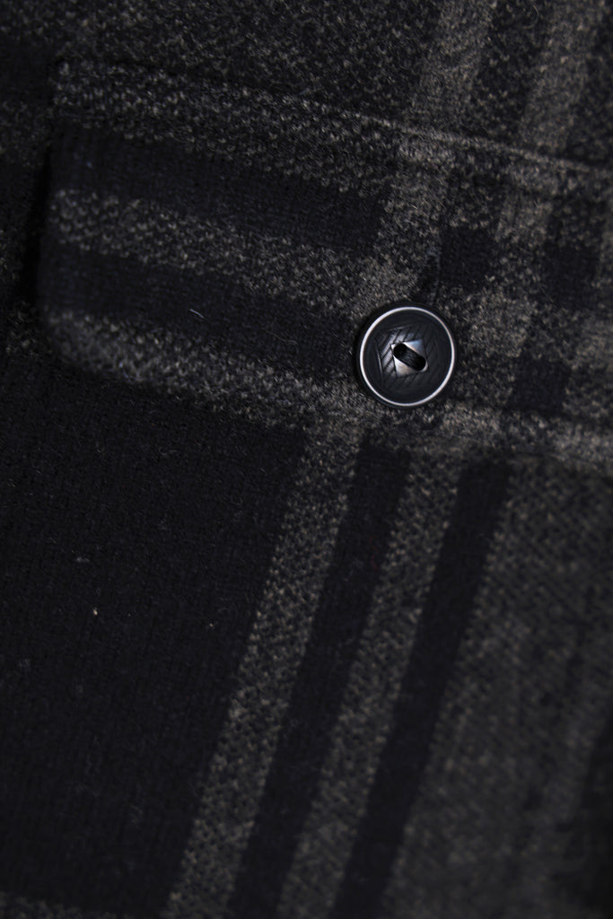 RRL - Wool/Cashmere Flannel - Black/Grey - Canoe Club