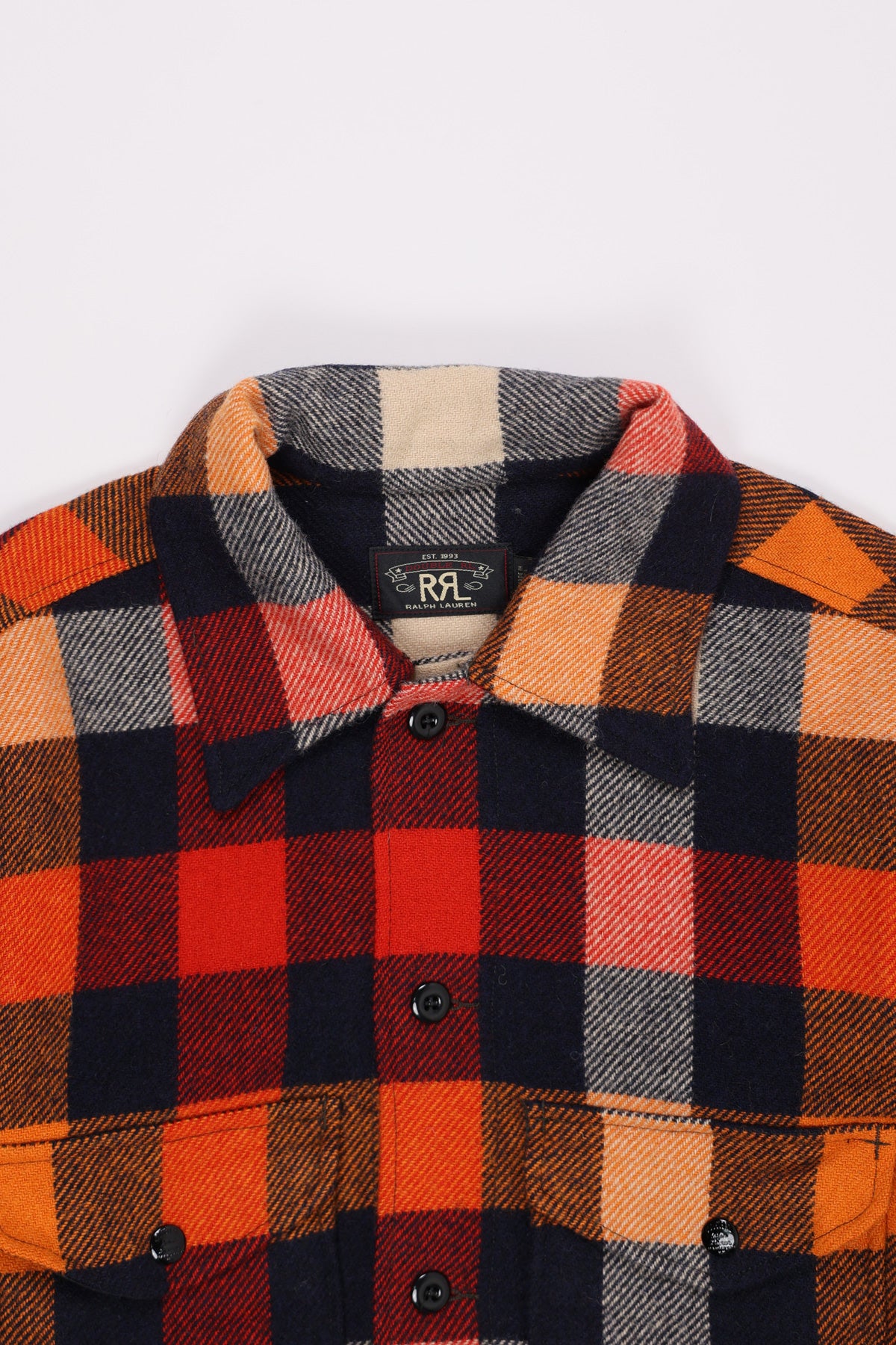 RRL - Wool Blend Flannel - Orange - Canoe Club