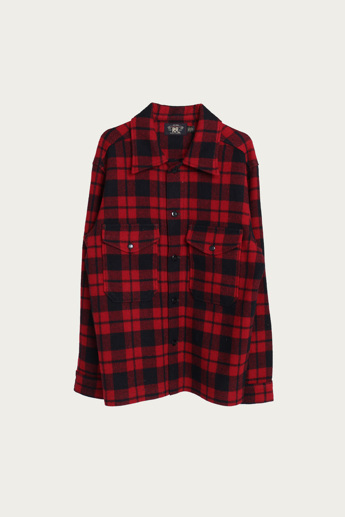 RRL - Wool Blend Flannel - Red/Black Check - Canoe Club