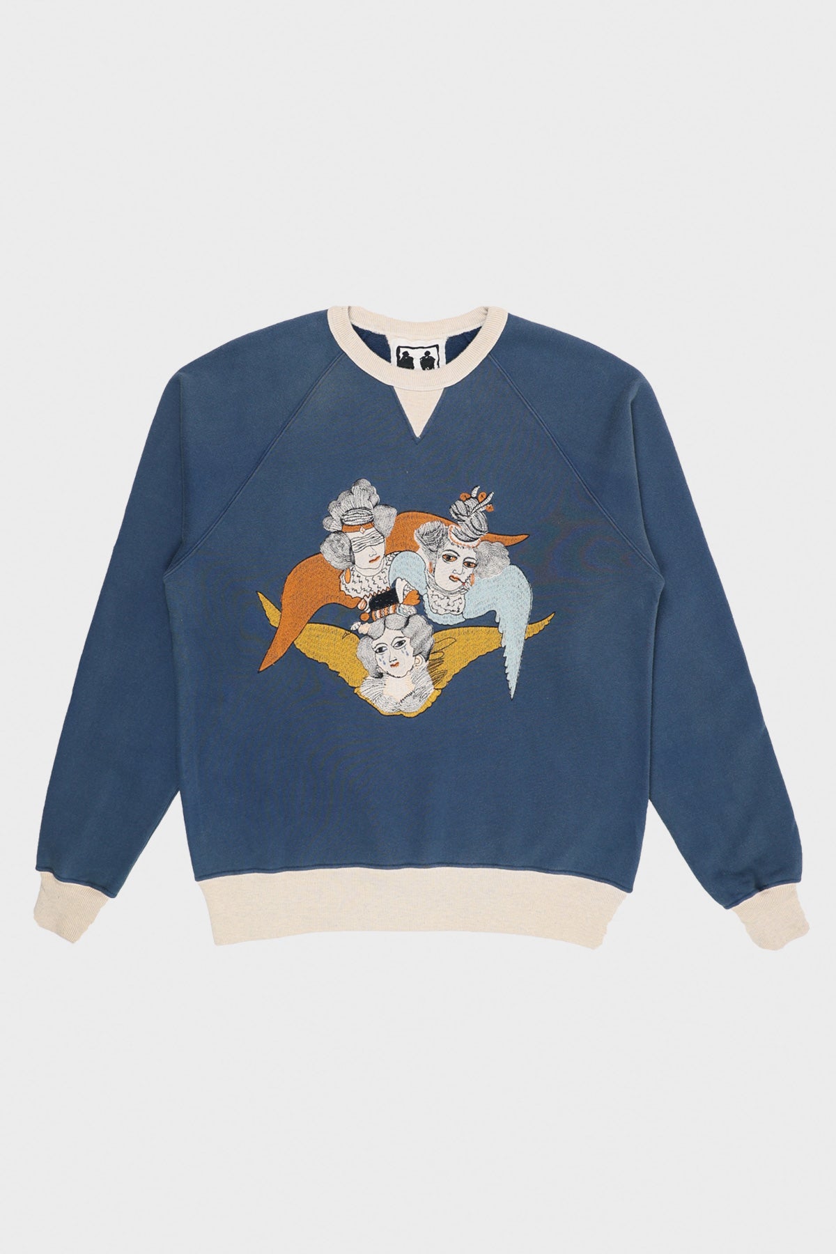 Samuel Zelig - Angel Crewneck - Navy/Oatmeal - Canoe Club