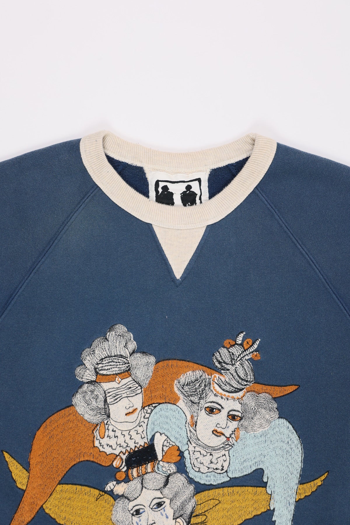 Samuel Zelig - Angel Crewneck - Navy/Oatmeal - Canoe Club