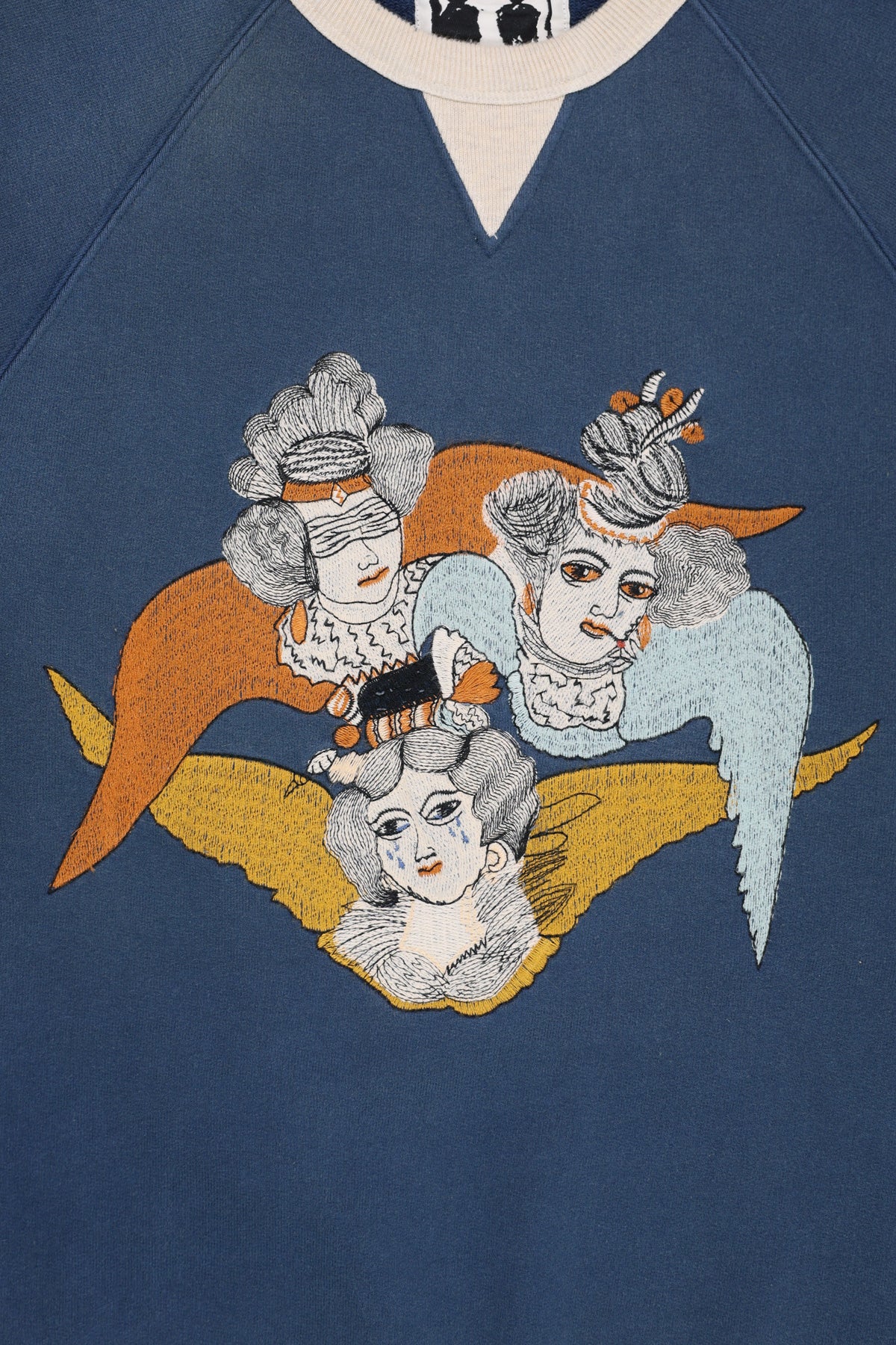 Samuel Zelig - Angel Crewneck - Navy/Oatmeal - Canoe Club