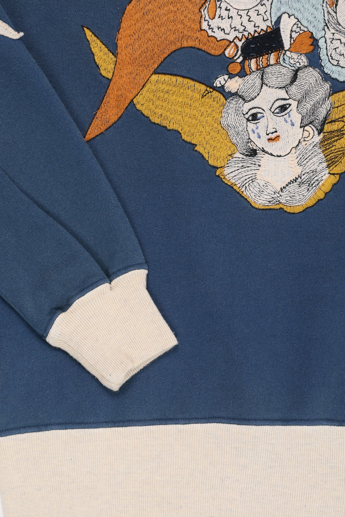 Samuel Zelig - Angel Crewneck - Navy/Oatmeal - Canoe Club