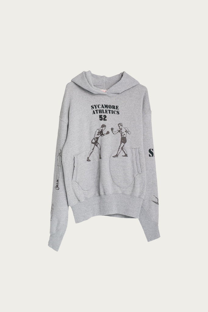 Samuel Zelig - Boxing Hoodie - Heather Grey - Canoe Club