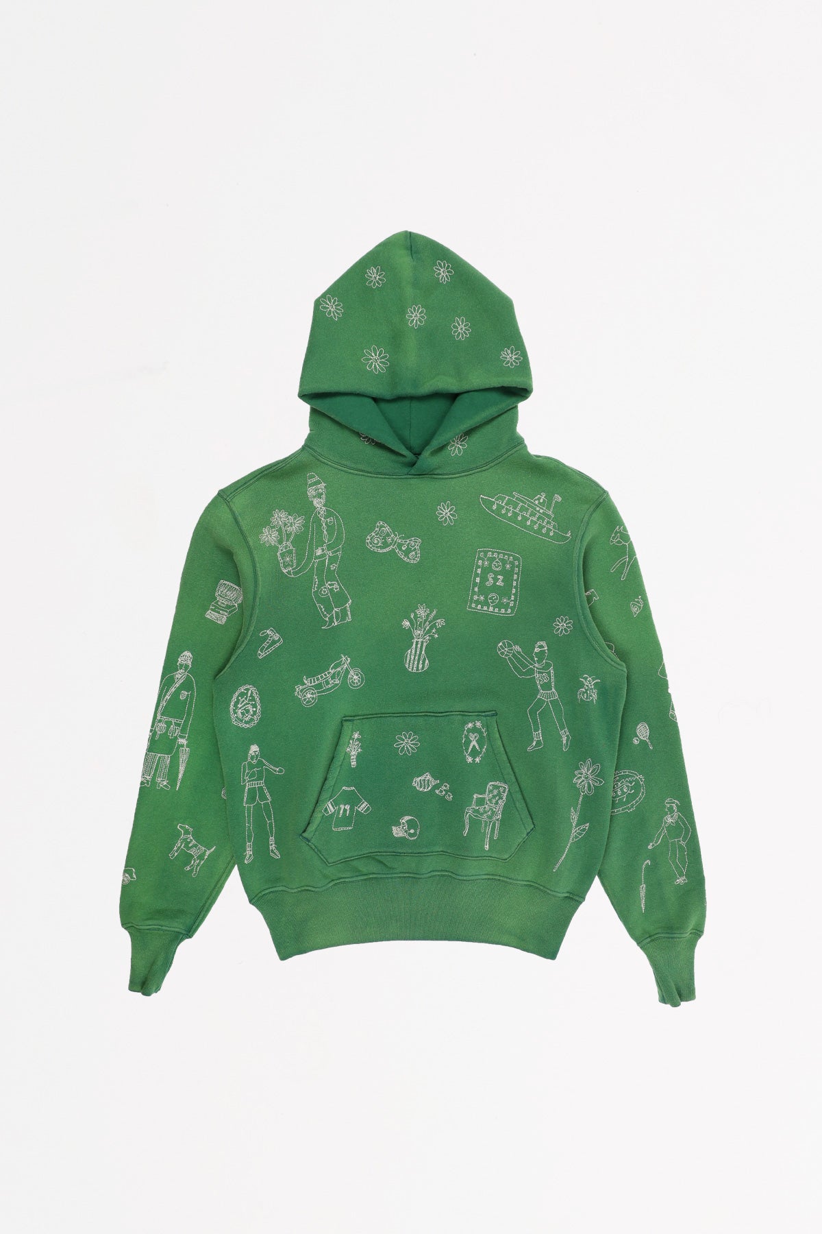 Samuel Zelig - Commune Hoodie - Vintage Green - Canoe Club