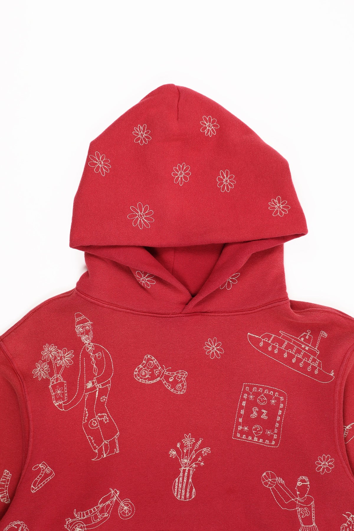 Samuel Zelig - Commune Hoodie - Vintage Red - Canoe Club