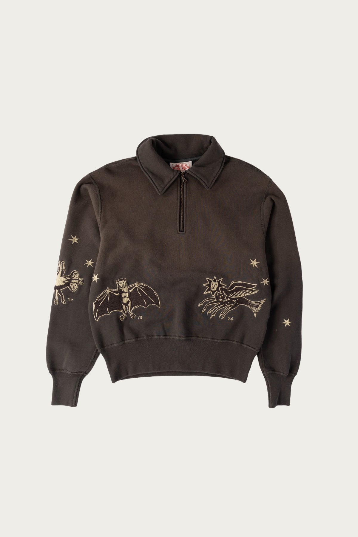 Samuel Zelig - Creature 1/4 Zip - Black - Canoe Club
