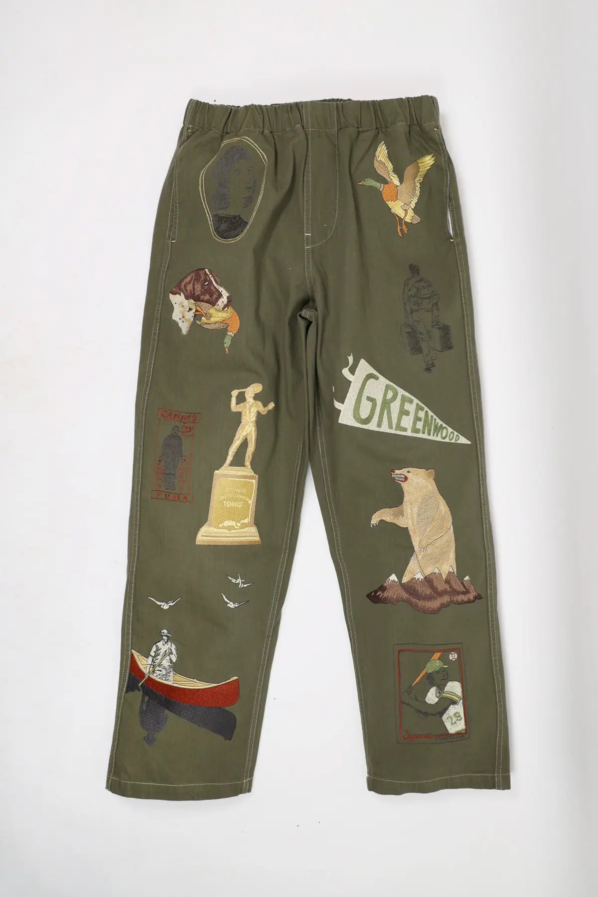Samuel Zelig - Gallery 002 Pant - Army Green - Canoe Club