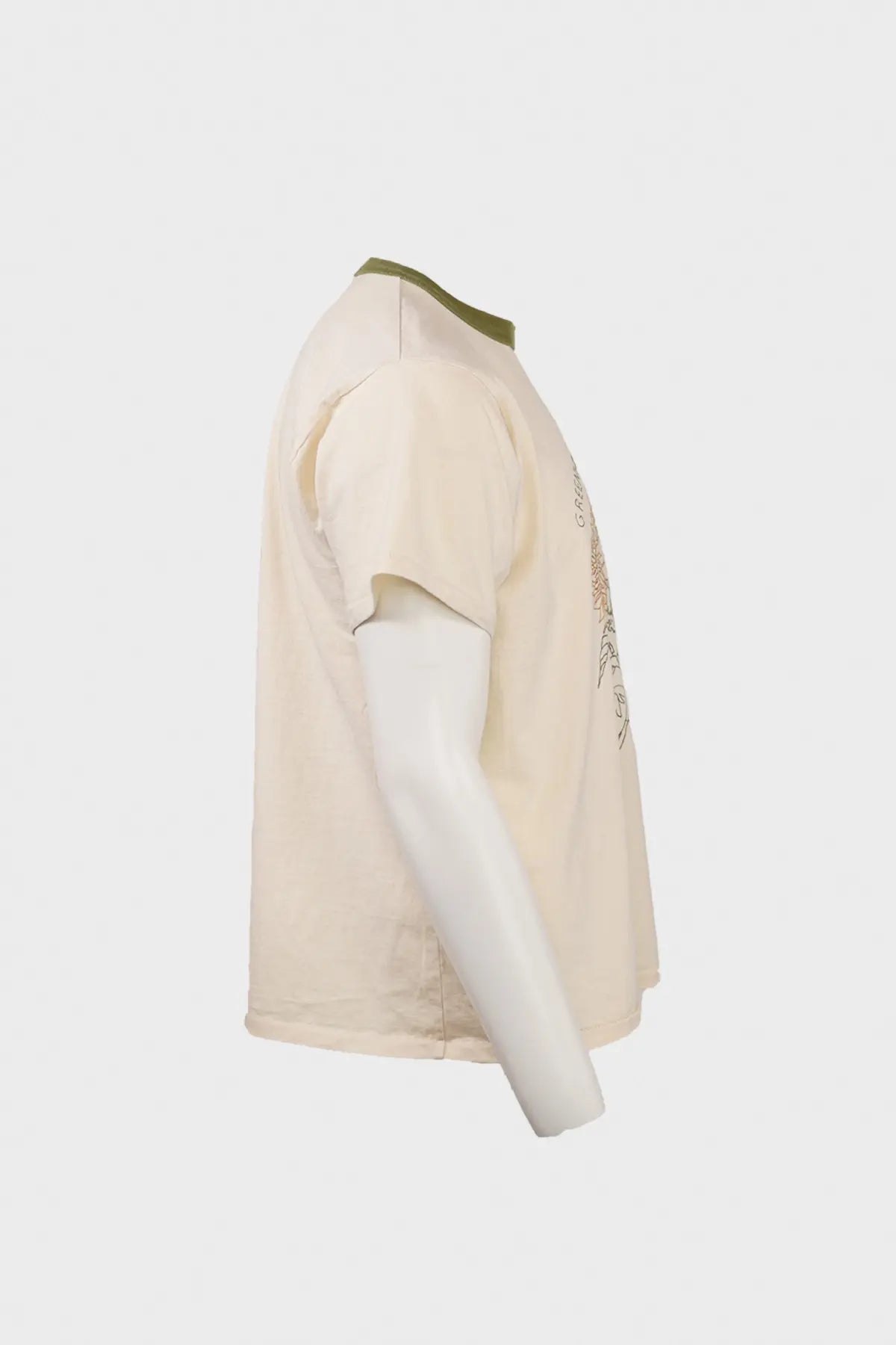 Samuel Zelig - Greenwood Tee - Natural/Green - Canoe Club