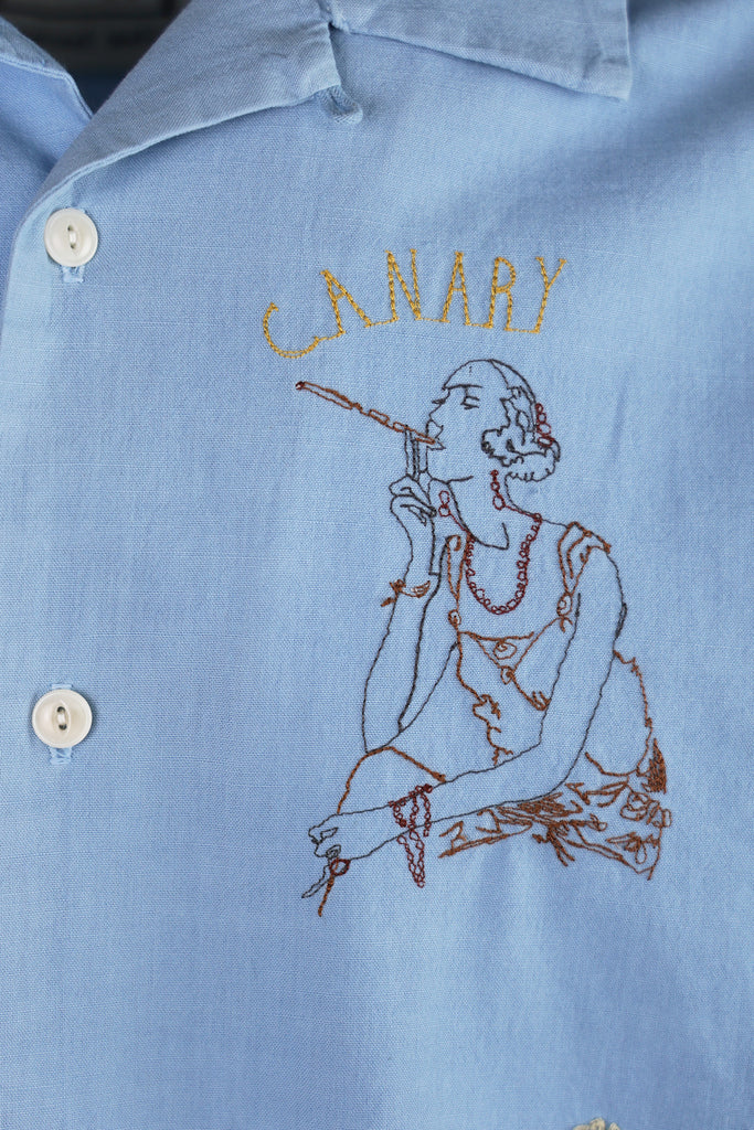 Samuel Zelig - High Dive Camp Shirt - Light Blue - Canoe Club