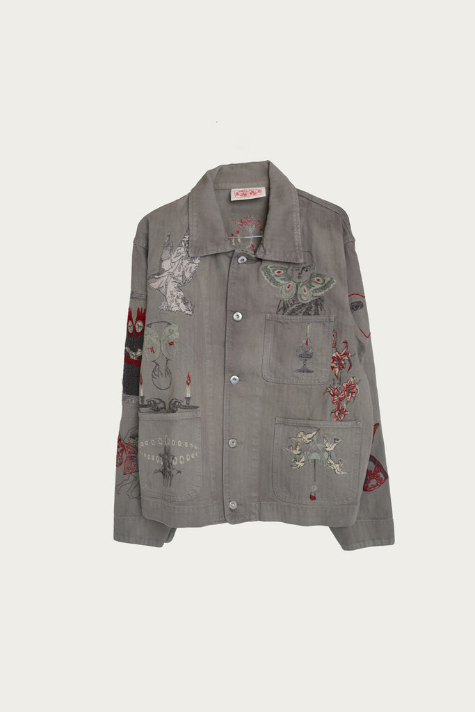 Samuel Zelig - New Rituals Chore Jacket - Oil Wash W/ Embroidery - Canoe Club